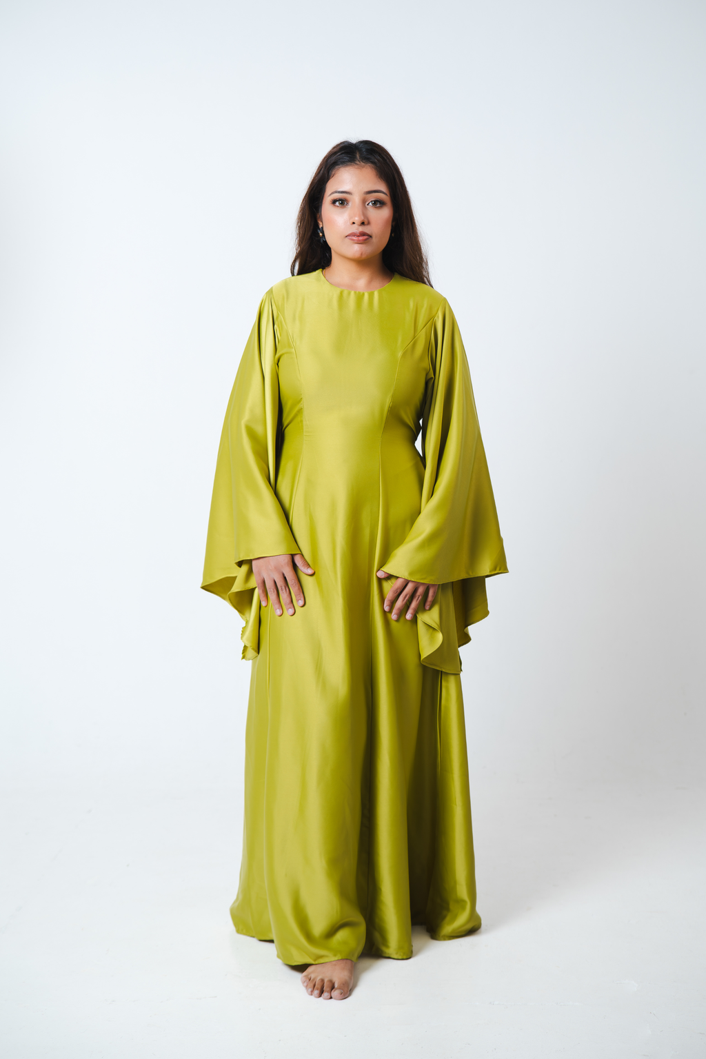 Isola Dress (Bright Olive)