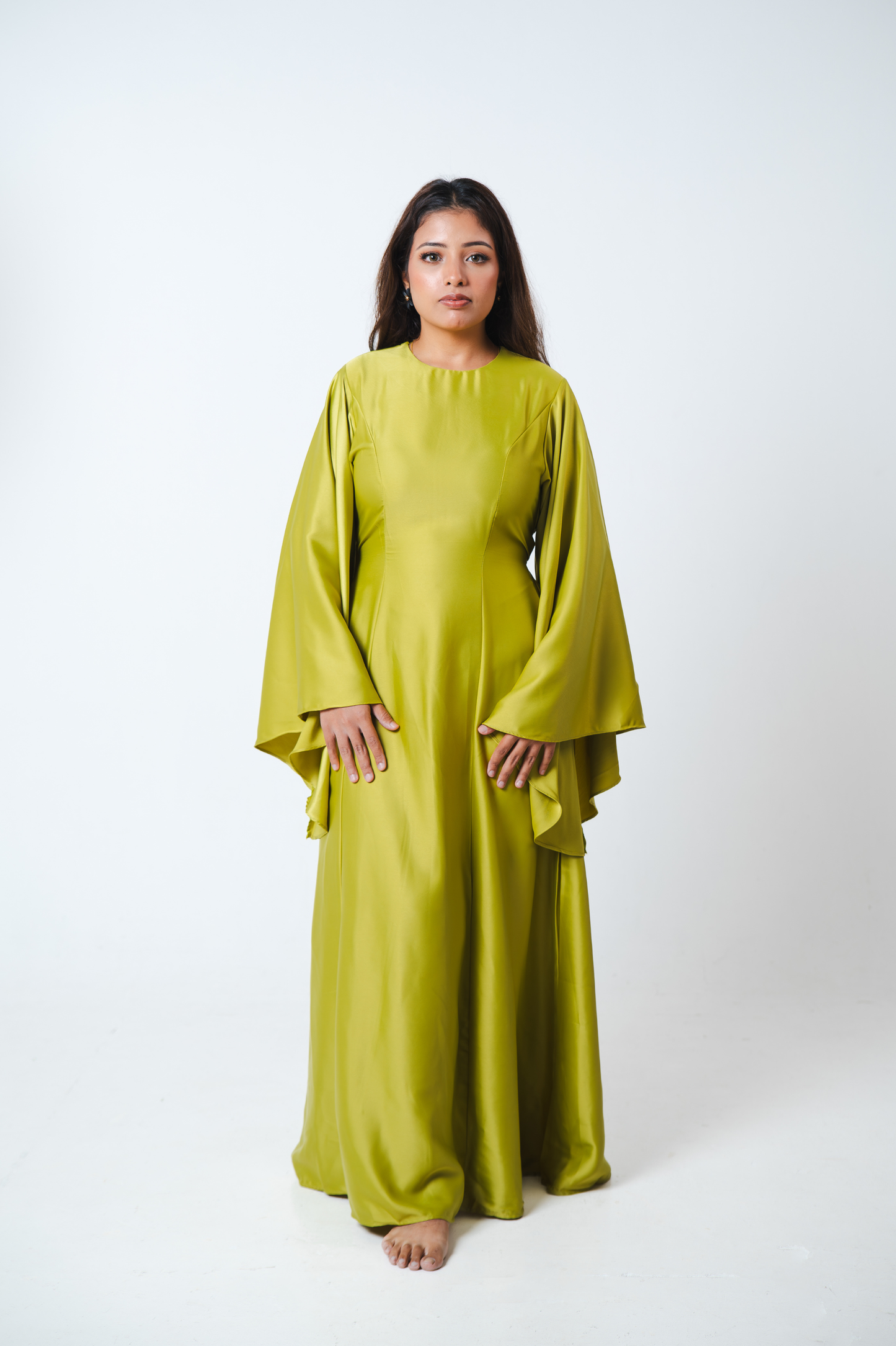 Isola Dress (Bright Olive)