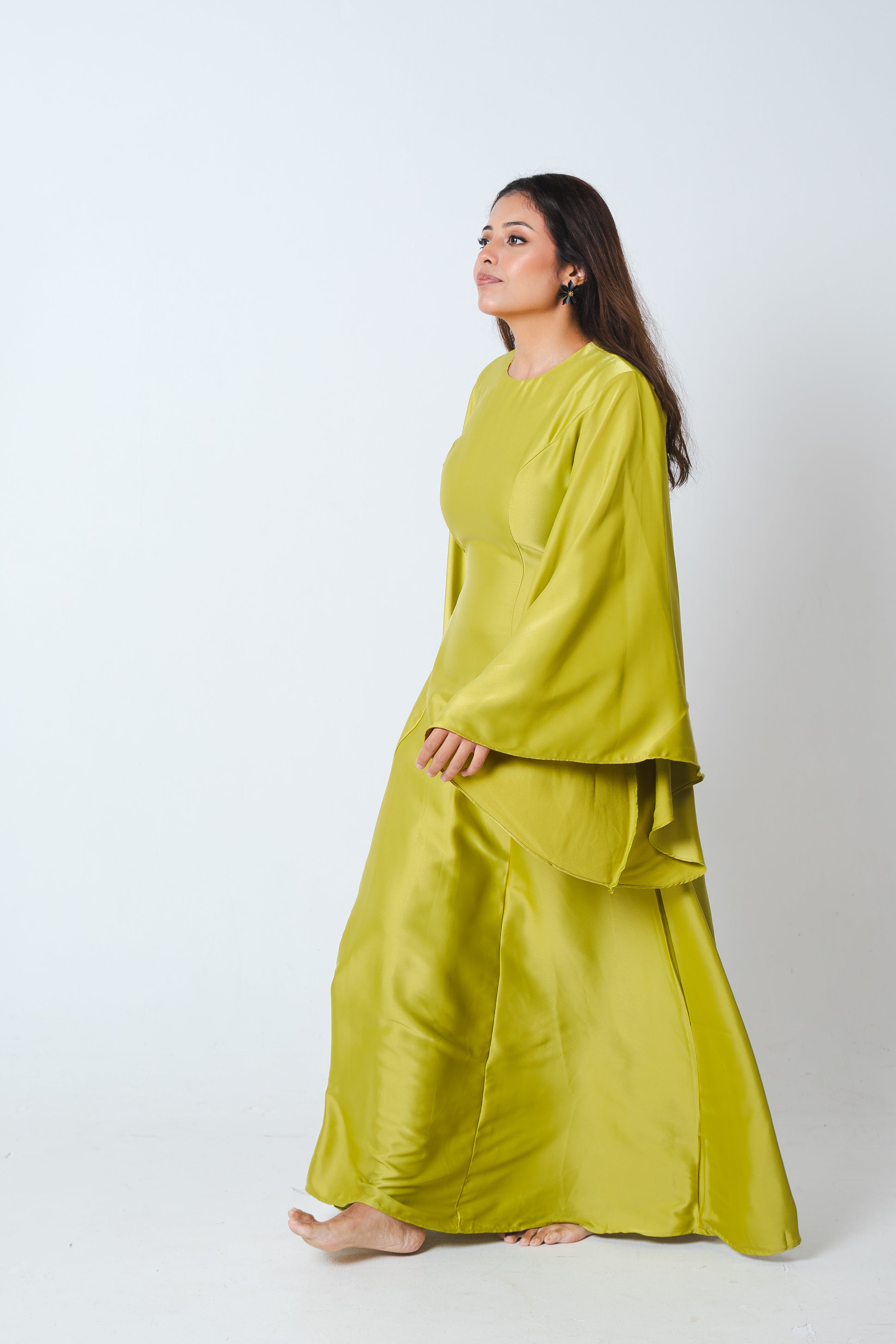 Isola Dress (Bright Olive)